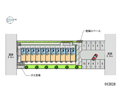 レオパレスプラムフローラ 月極駐車場