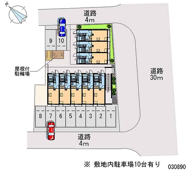 レオパレスセレッソ 月極駐車場