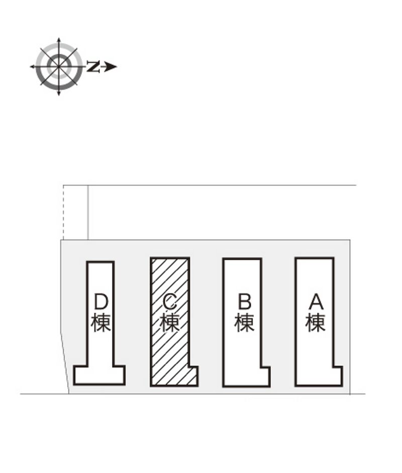 レオパレス南台第３ 配置図