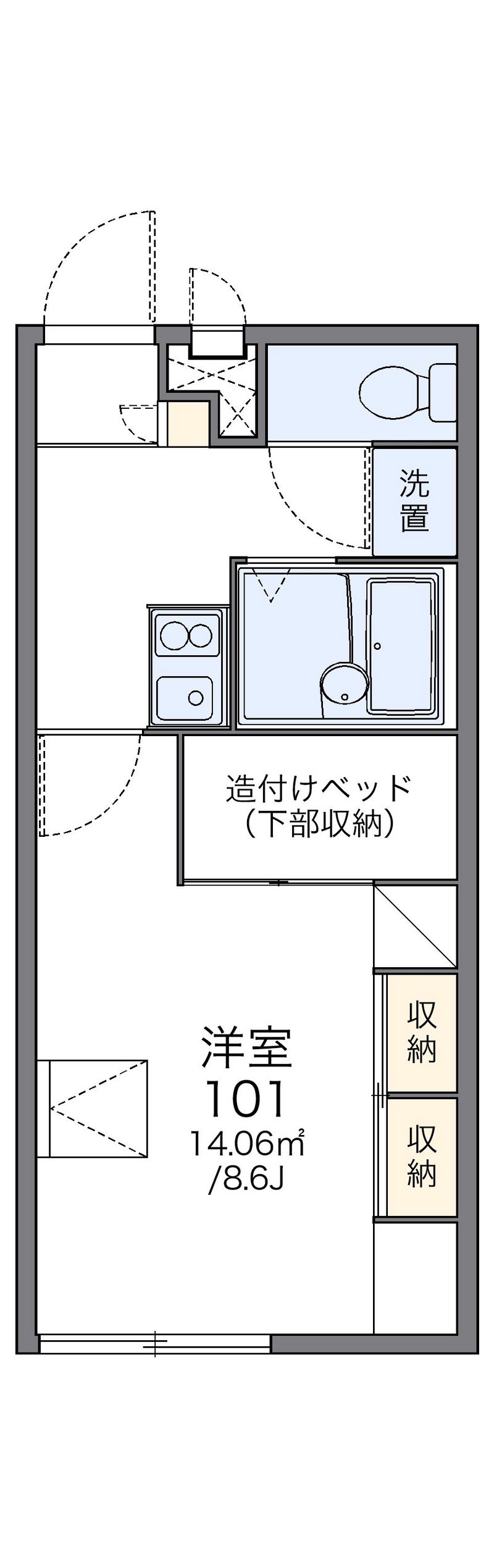 レオパレスオア−ゼ・メゾン 間取図