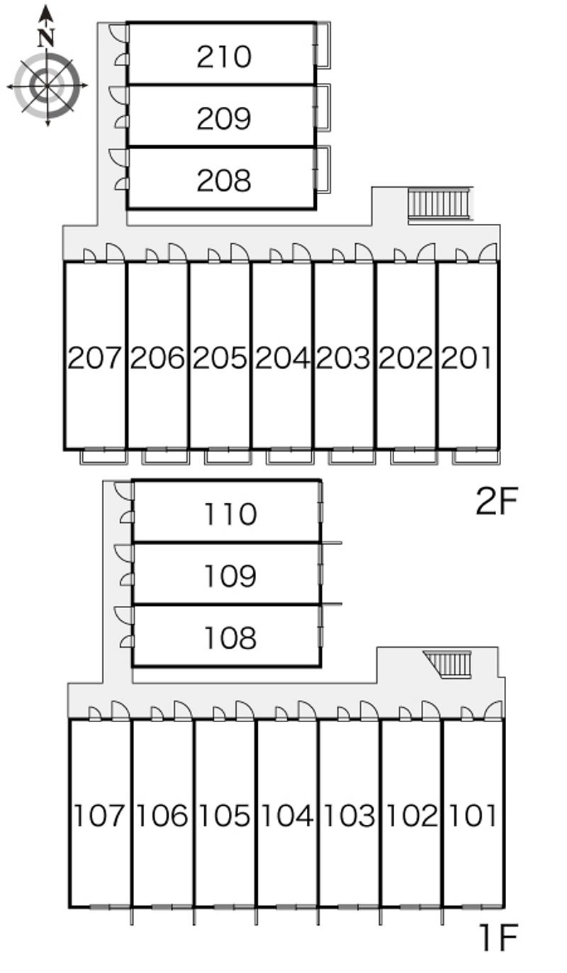 レオパレスエスプワール 間取り配置図