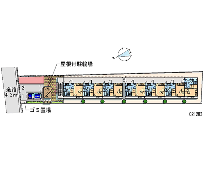 レオパレスＭｕｎｄａｋａ 区画図