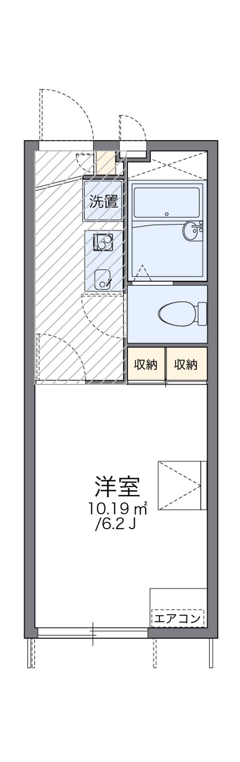 leopalace Nishi Suzuran Floor plan