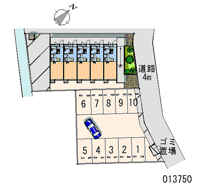 13750 Monthly parking lot