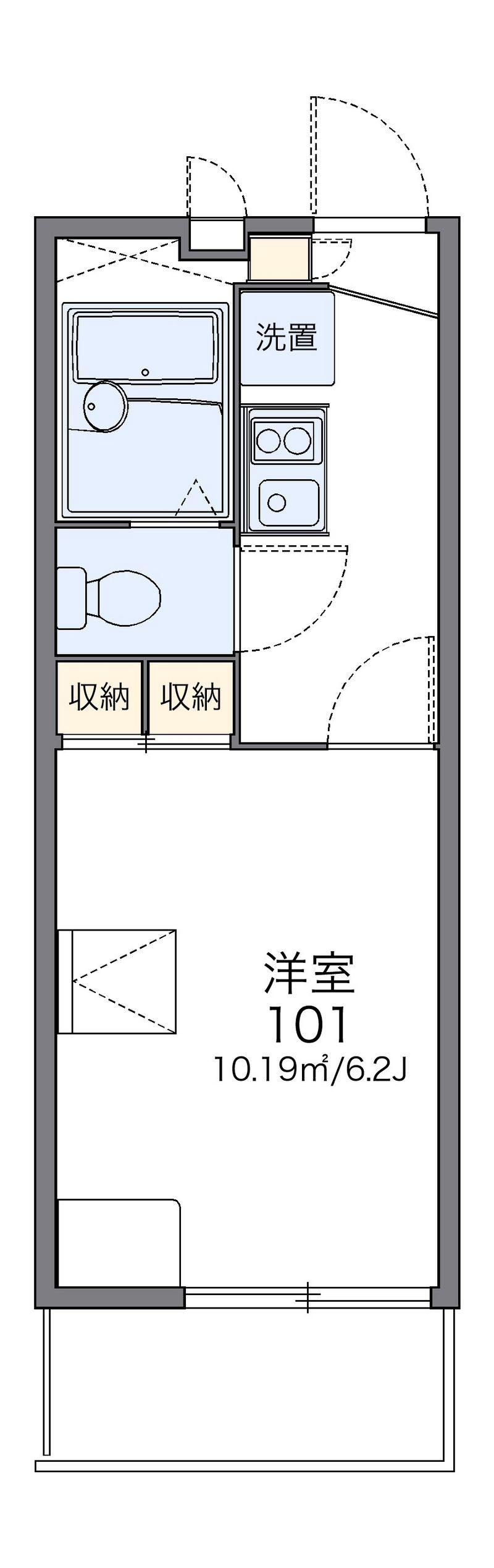 レオパレスノイヤマト 間取図
