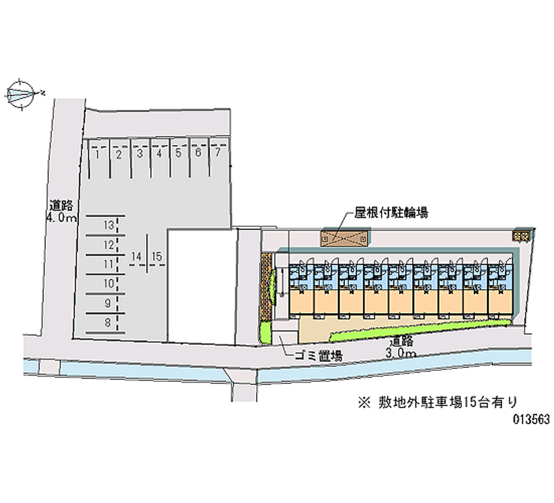 13563 Monthly parking lot