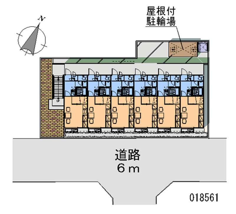 レオパレスグレイスフルⅡ 区画図