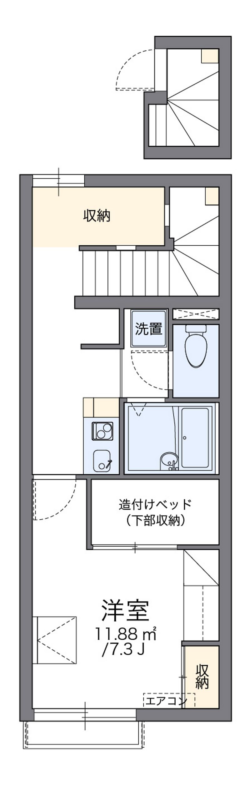 レオパレスＷＥＳＴ月見 間取図