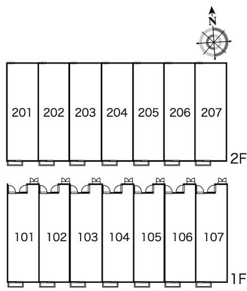 レオパレスブレセイ 間取配置図