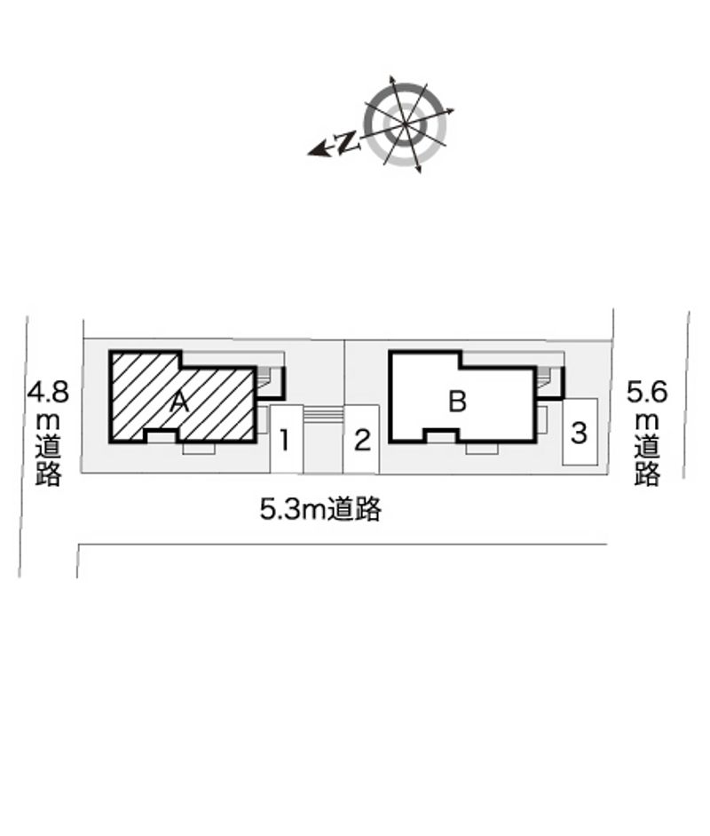 レオパレスドメーヌ 駐車場
