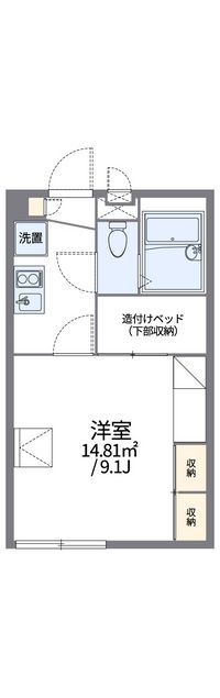 レオパレス袋井駅南 間取り図