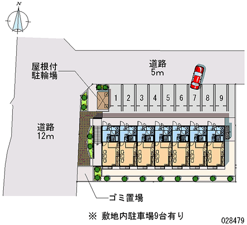 レオパレストレド 月極駐車場