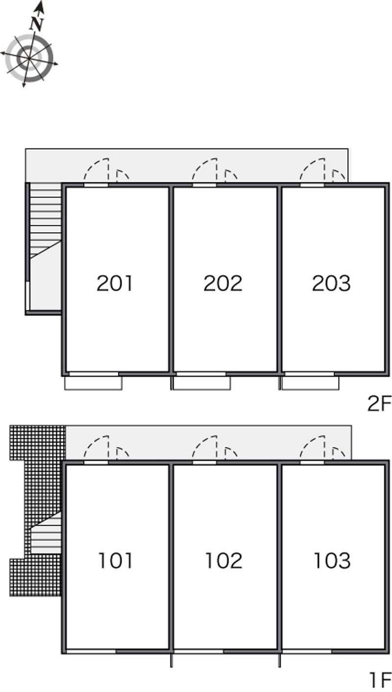 レオパレスドミール柏 間取り配置図