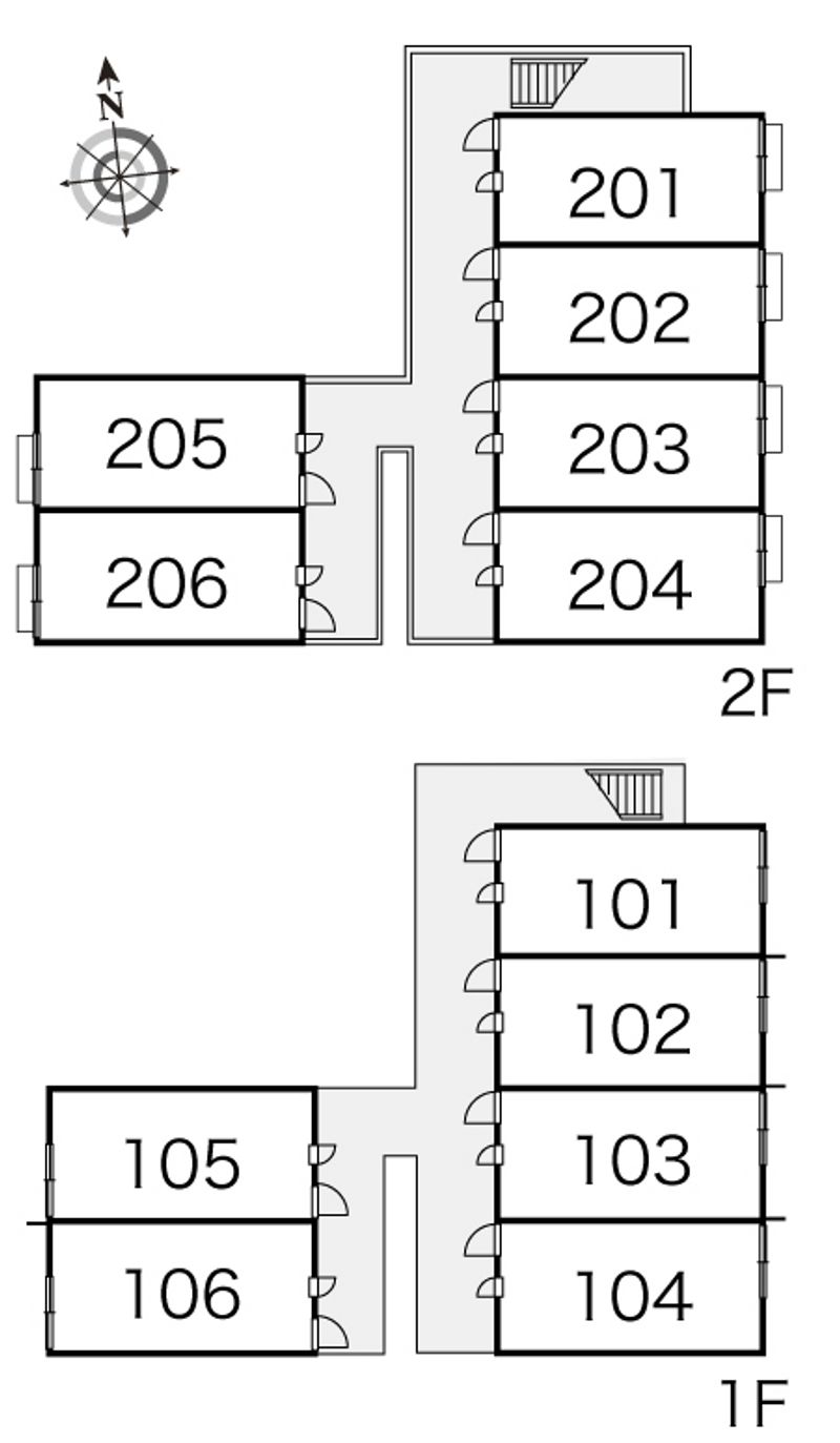 レオパレスＴＯＵＧＨ 間取り配置図