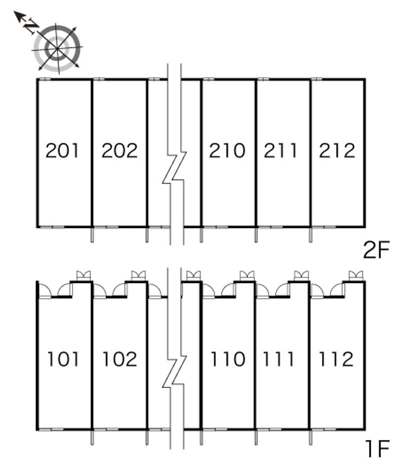 レオパレスアフルァンツ 間取配置図