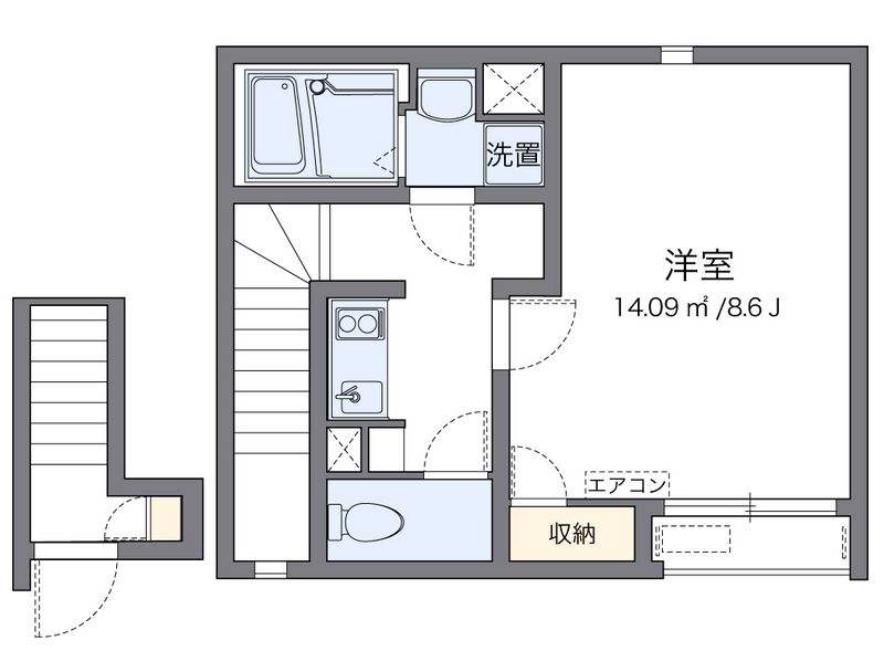 クレイノ茂木２ 間取図