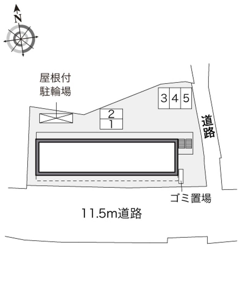 レオパレス熊大東 配置図