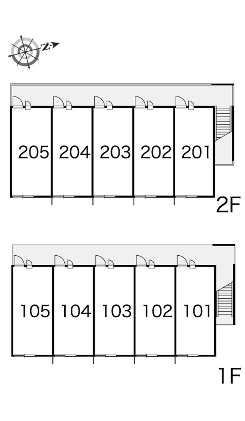 レオパレスルミエール双月 間取配置図