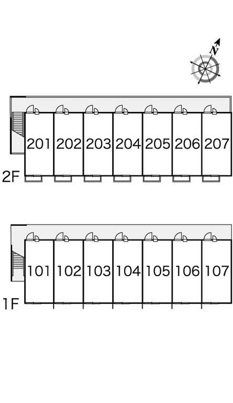 レオパレスサンハイム 間取配置図