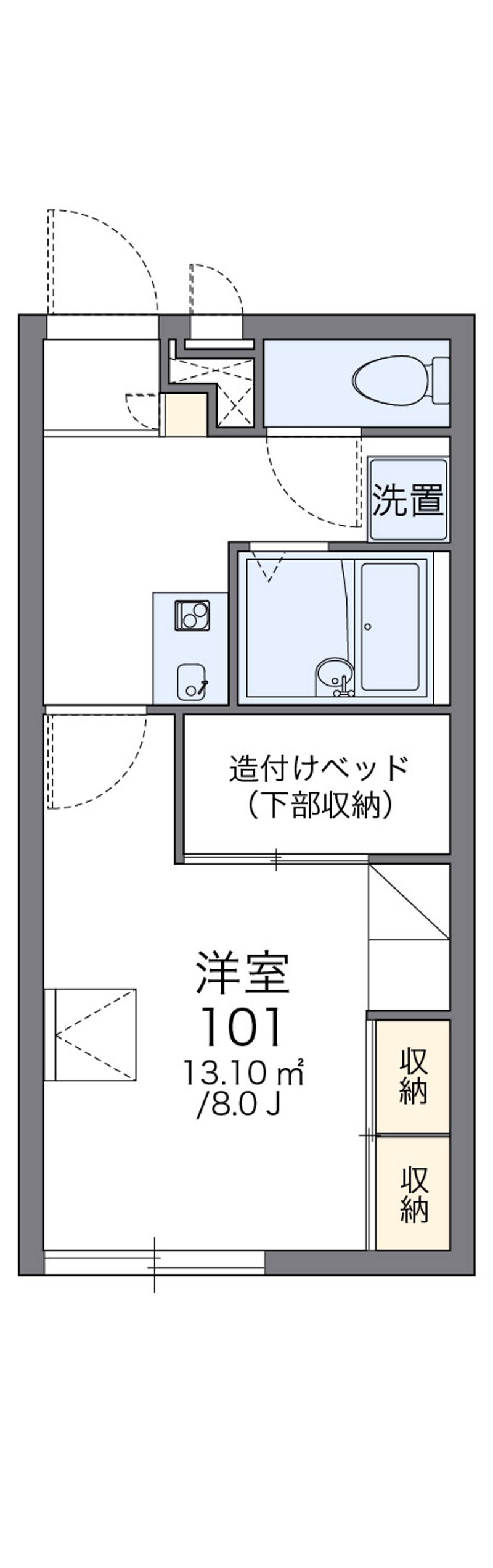 レオパレスジョーウンⅡ番館 間取図
