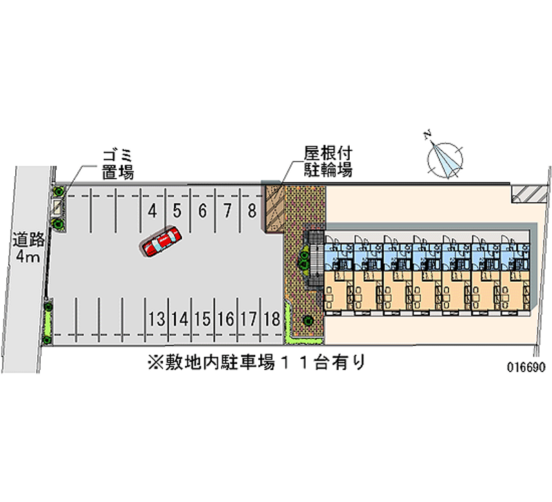 レオパレスアイ 月極駐車場