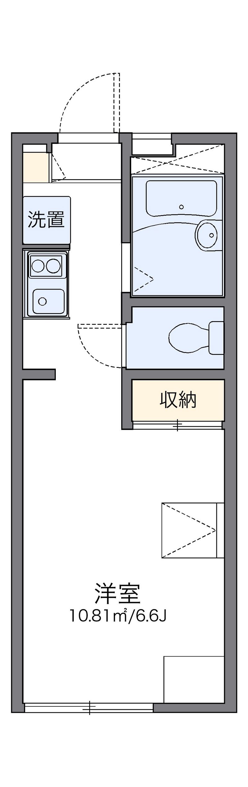 レオパレススウィング湘南 間取図