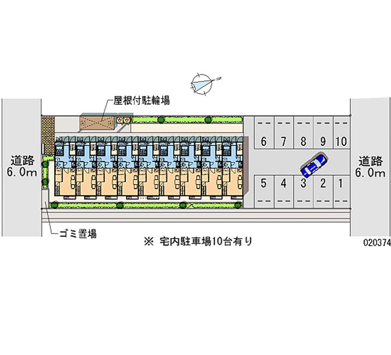 レオパレス石野 月極駐車場