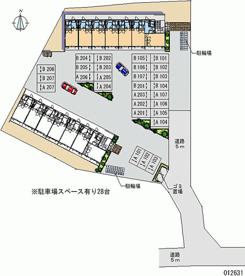 レオパレス三秀Ｂ 月極駐車場