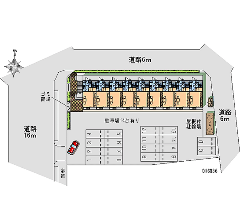 レオパレスプラド 月極駐車場