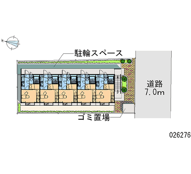 レオパレスセラン髙石 区画図