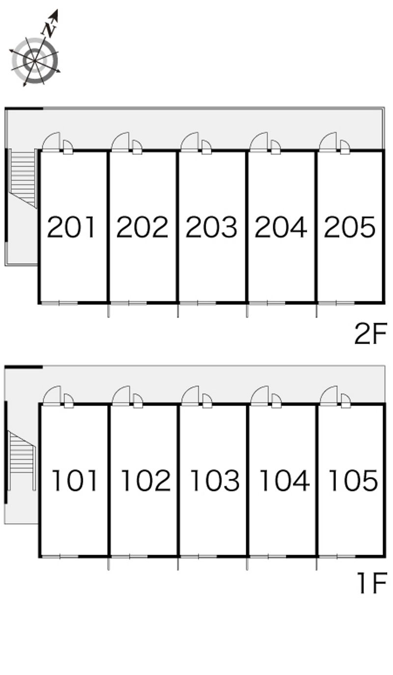 レオパレスあすなろ 間取配置図