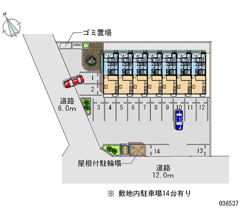 レオパレス清明３ 月極駐車場