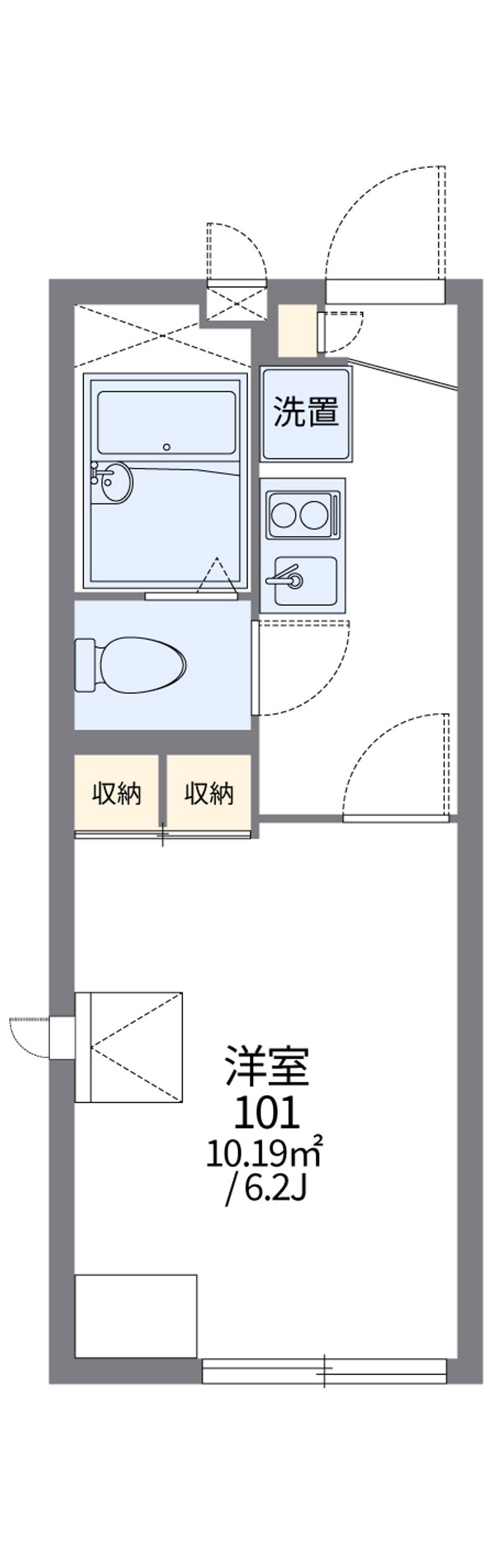 レオパレスウチダ７号館 間取図