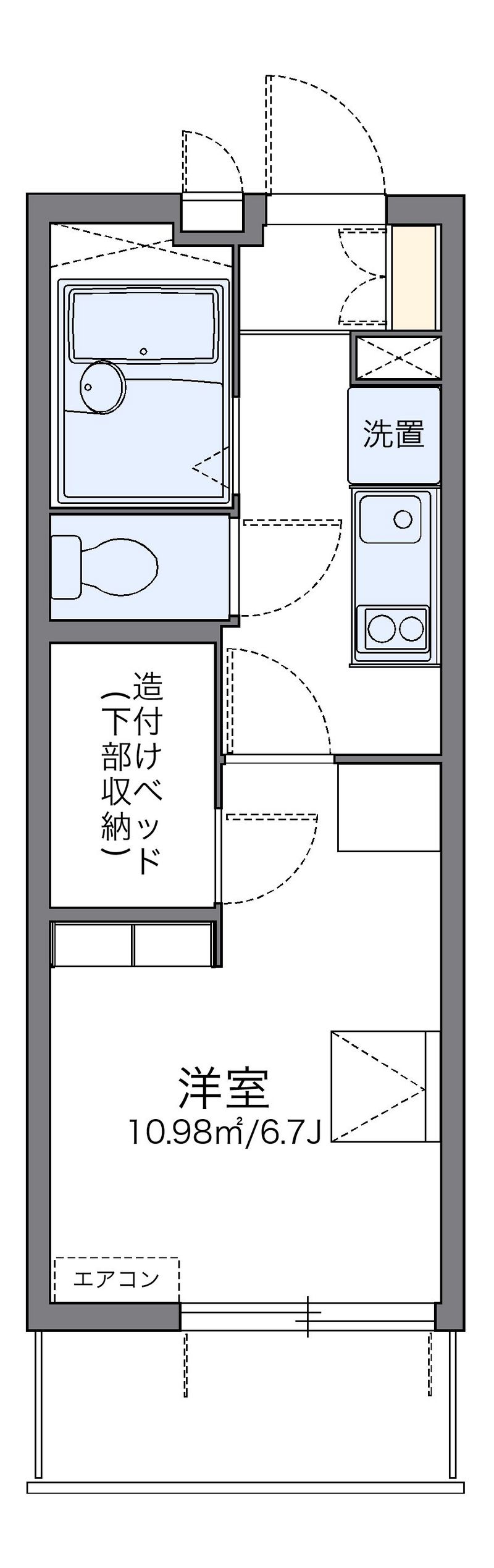 レオパレスきぼう 間取図