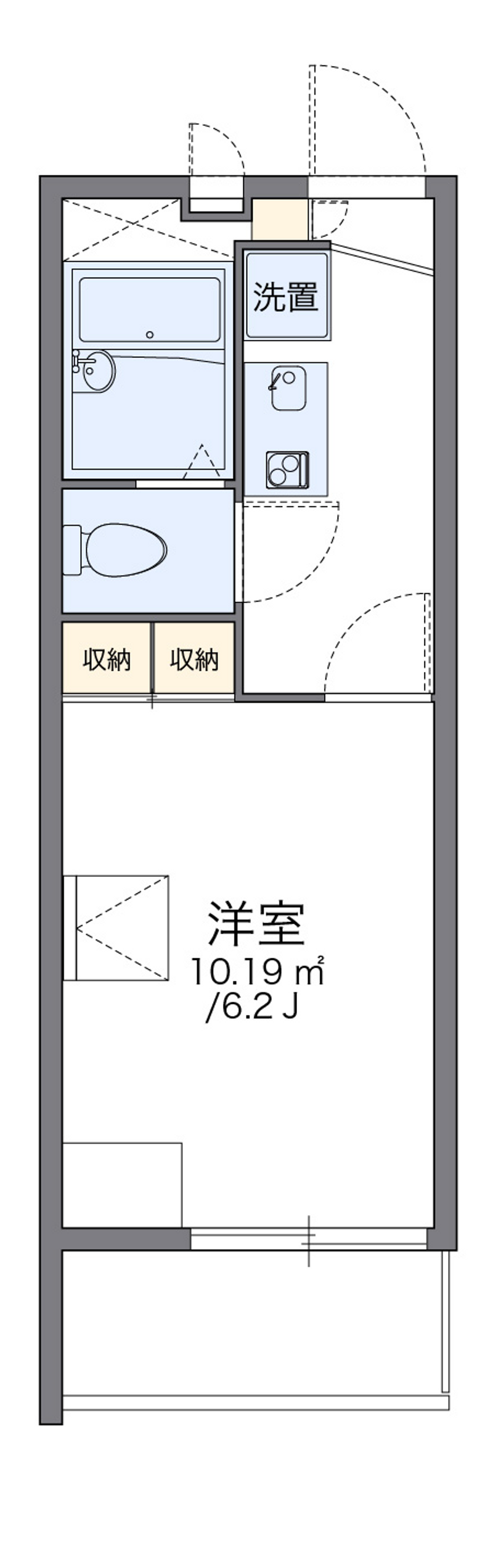 レオパレスネオハピネス 間取り