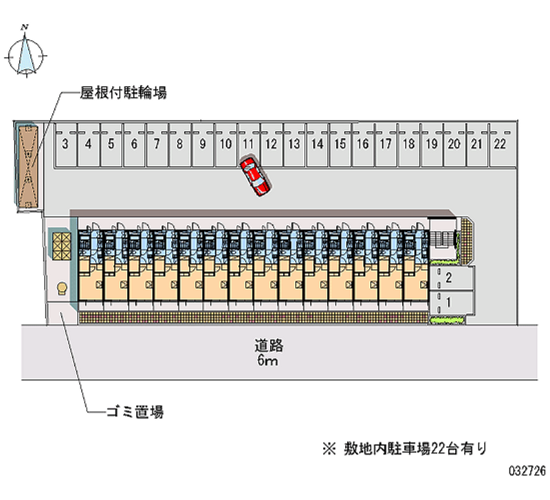 レオパレスヴィラ 月極駐車場