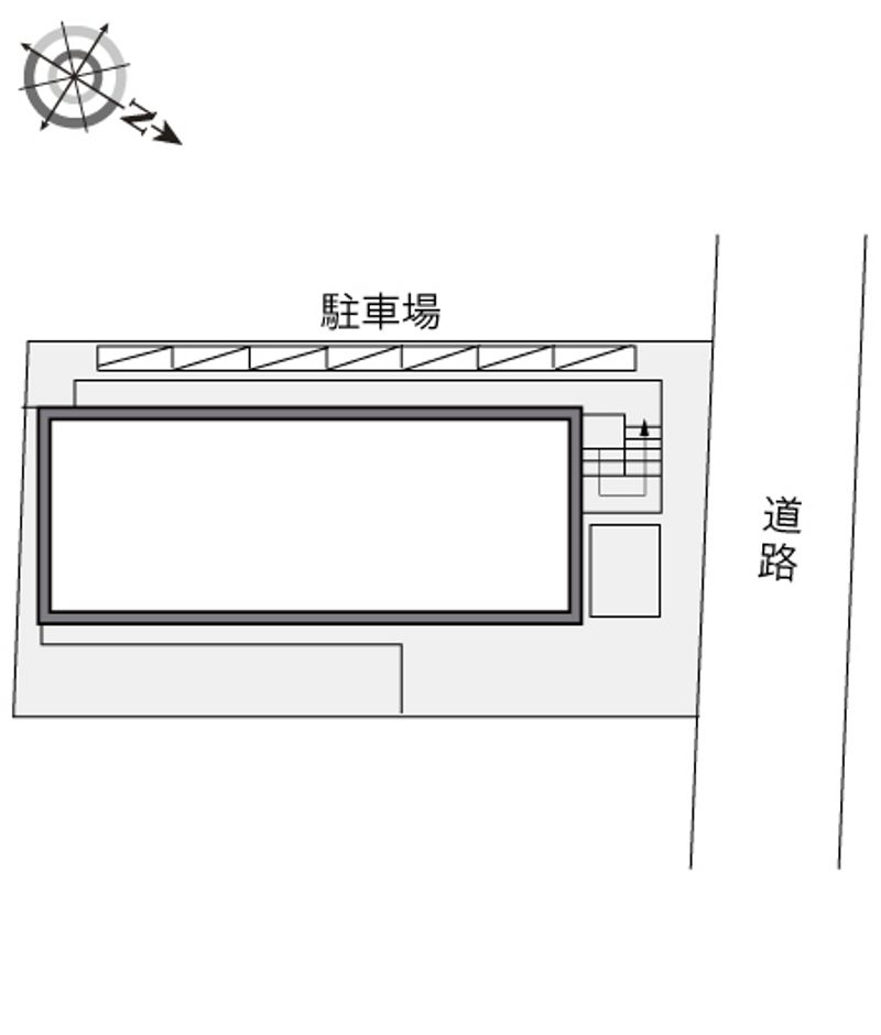 レオパレス西向日 配置図