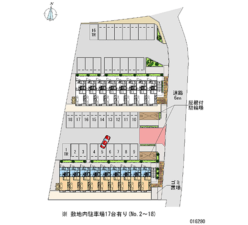 レオパレス若宮南 月極駐車場