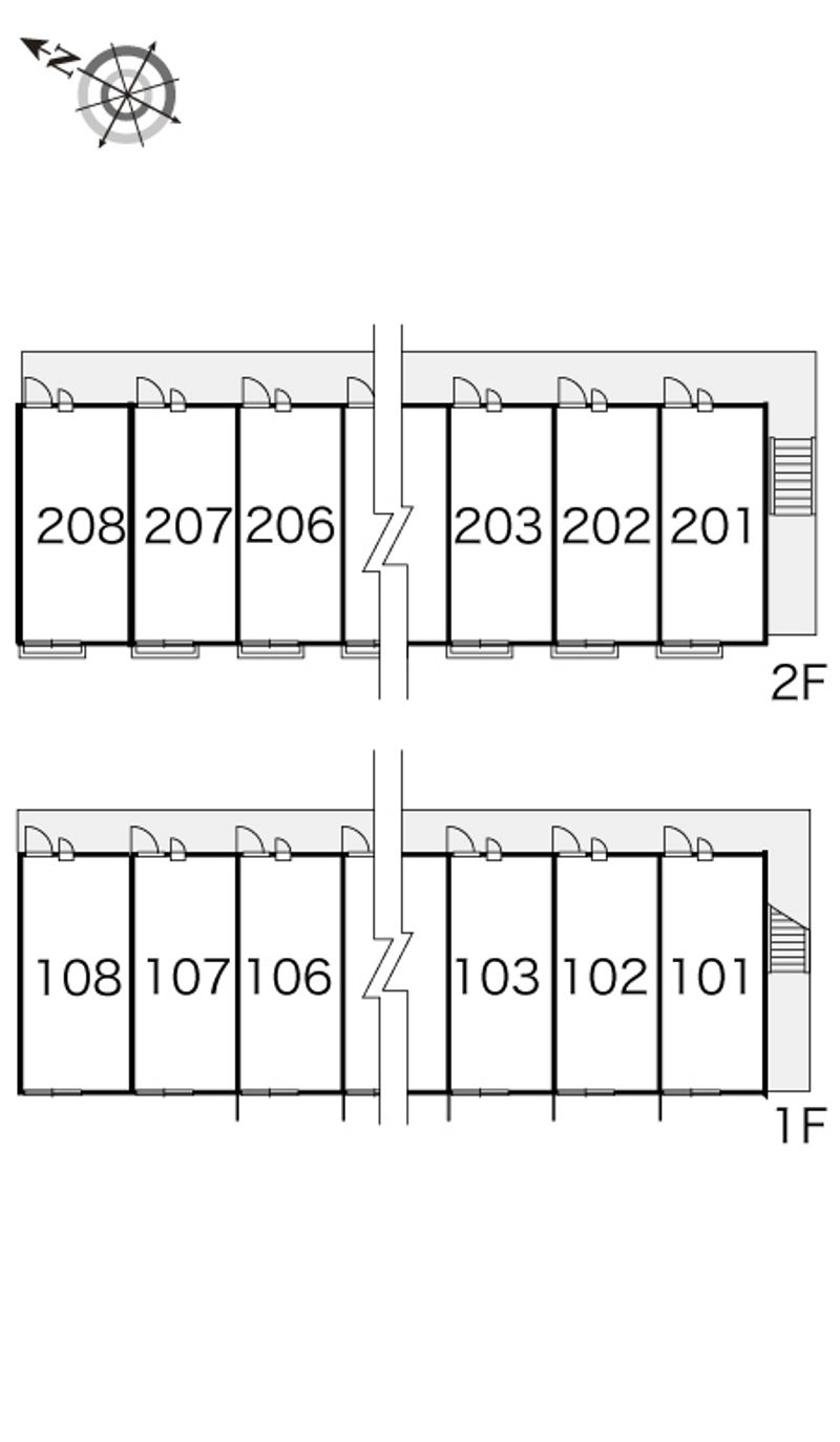 レオパレスＬｉｇｈｔｌｉｆｅⅢ 間取配置図
