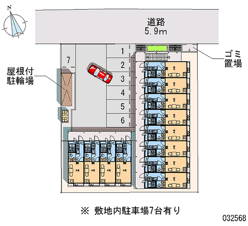 レオパレスＲｏｄｅｍｕ 月極駐車場