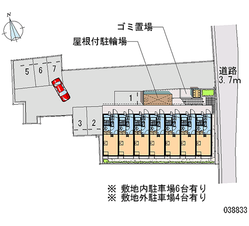 レオパレス南浜町 月極駐車場