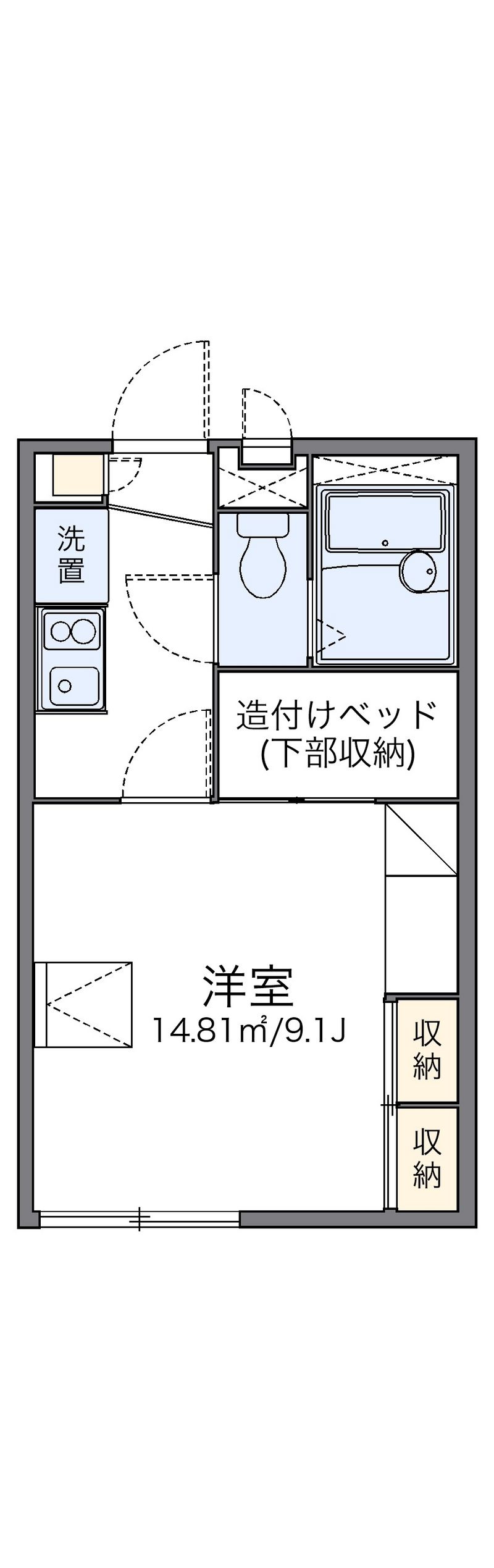レオパレスレザン 間取図