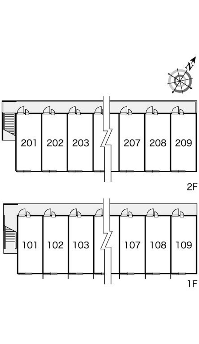 レオパレス日の隈 間取り配置図