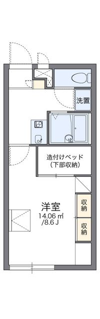 レオパレスアルカディア２ 間取り図