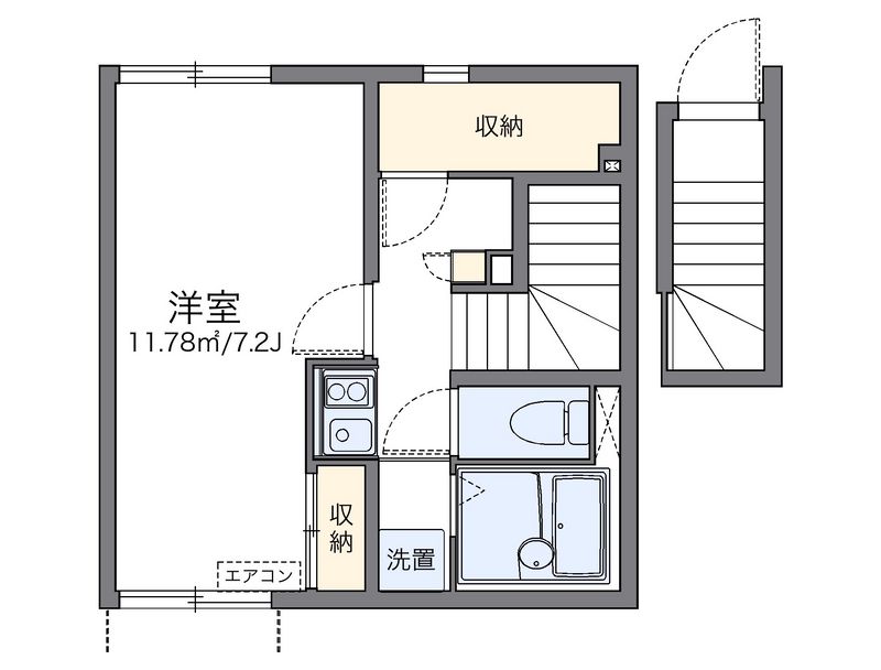 レオネクストピース　Ｋ 間取図