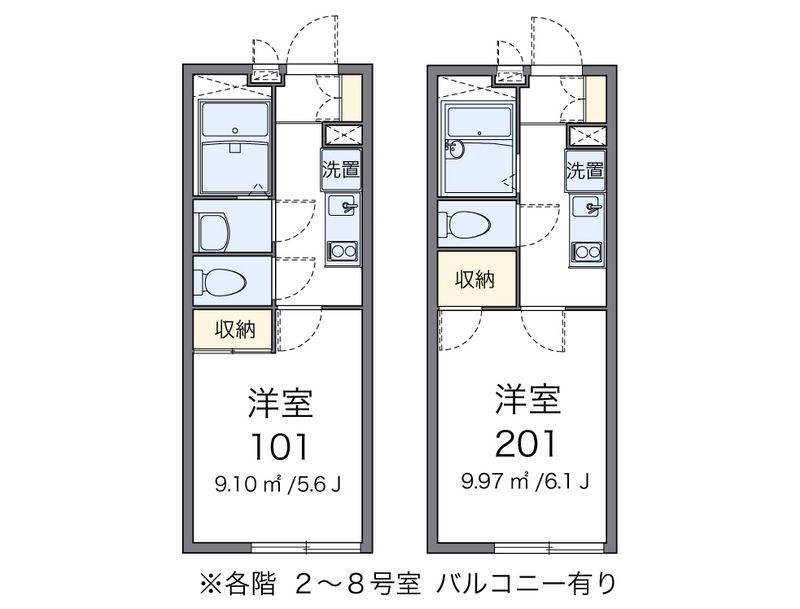 レオパレスＳＨＩＢＩＲＡＫＩ 間取図
