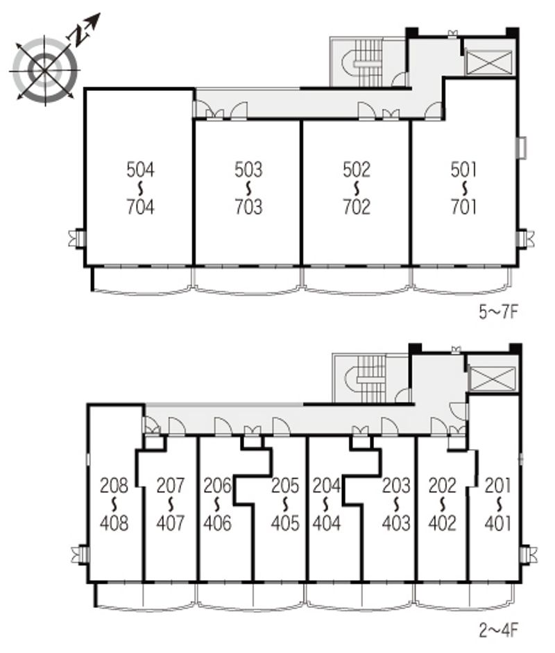 レオパレスグリーンバレー一番館 間取配置図