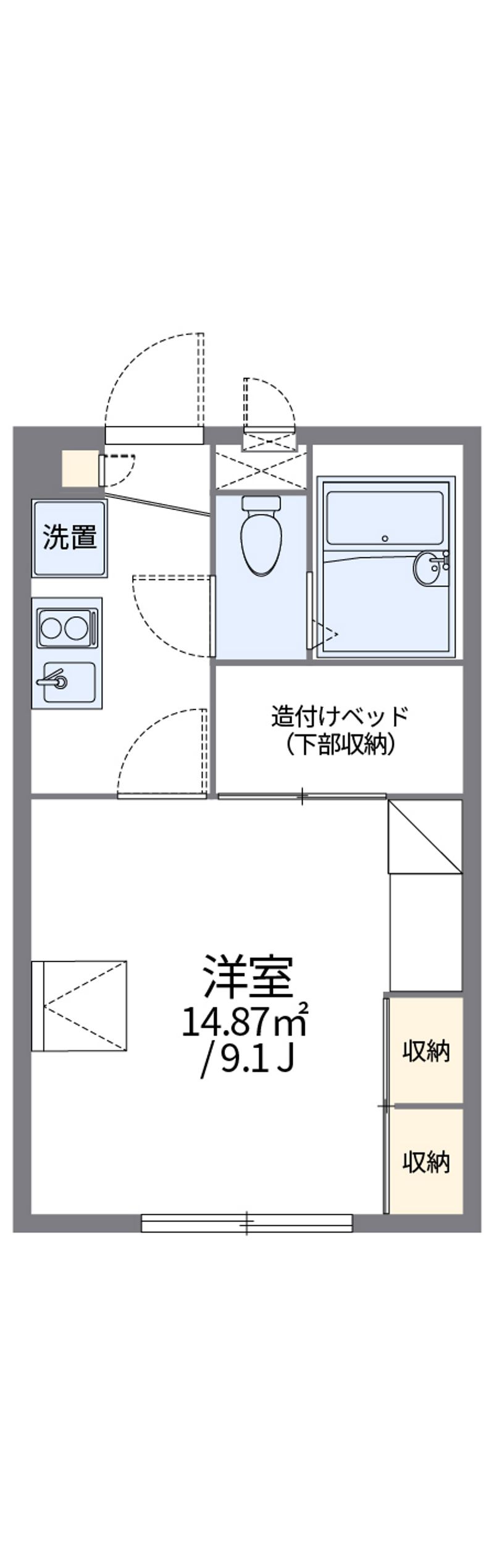 レオパレスカリーハイツ 間取図