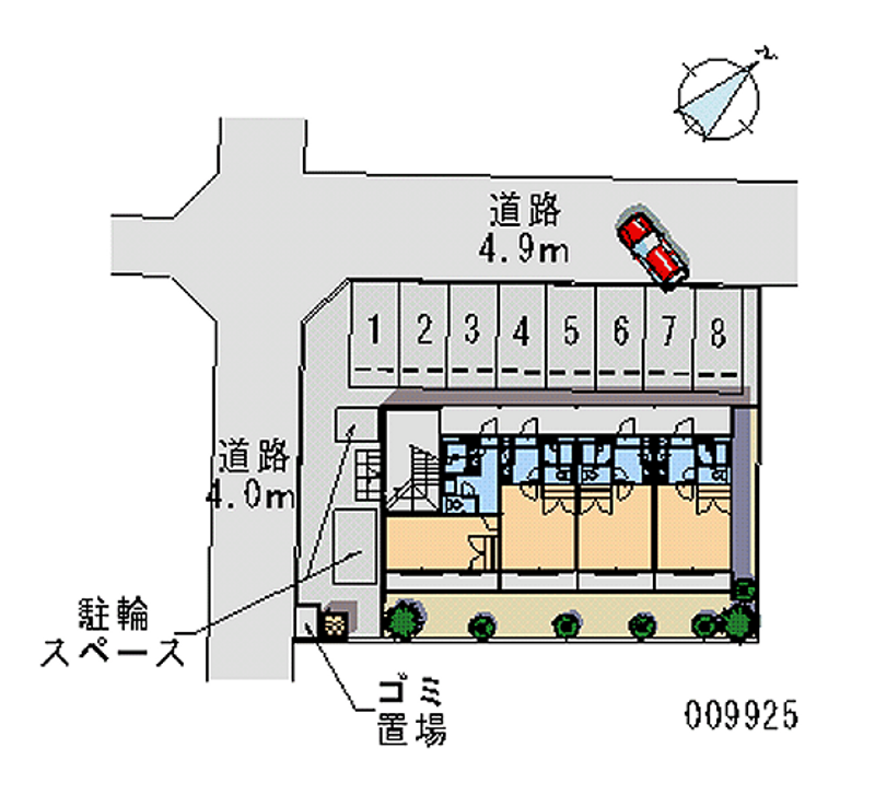 レオパレスフジ 月極駐車場