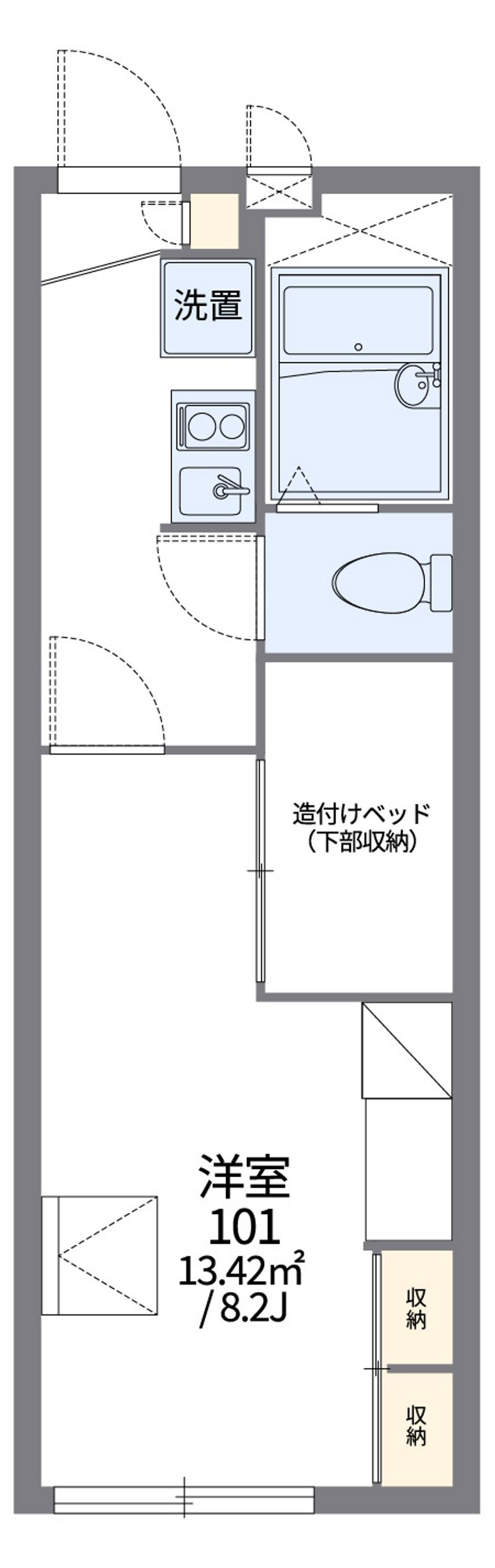 レオパレスなのはな 間取図